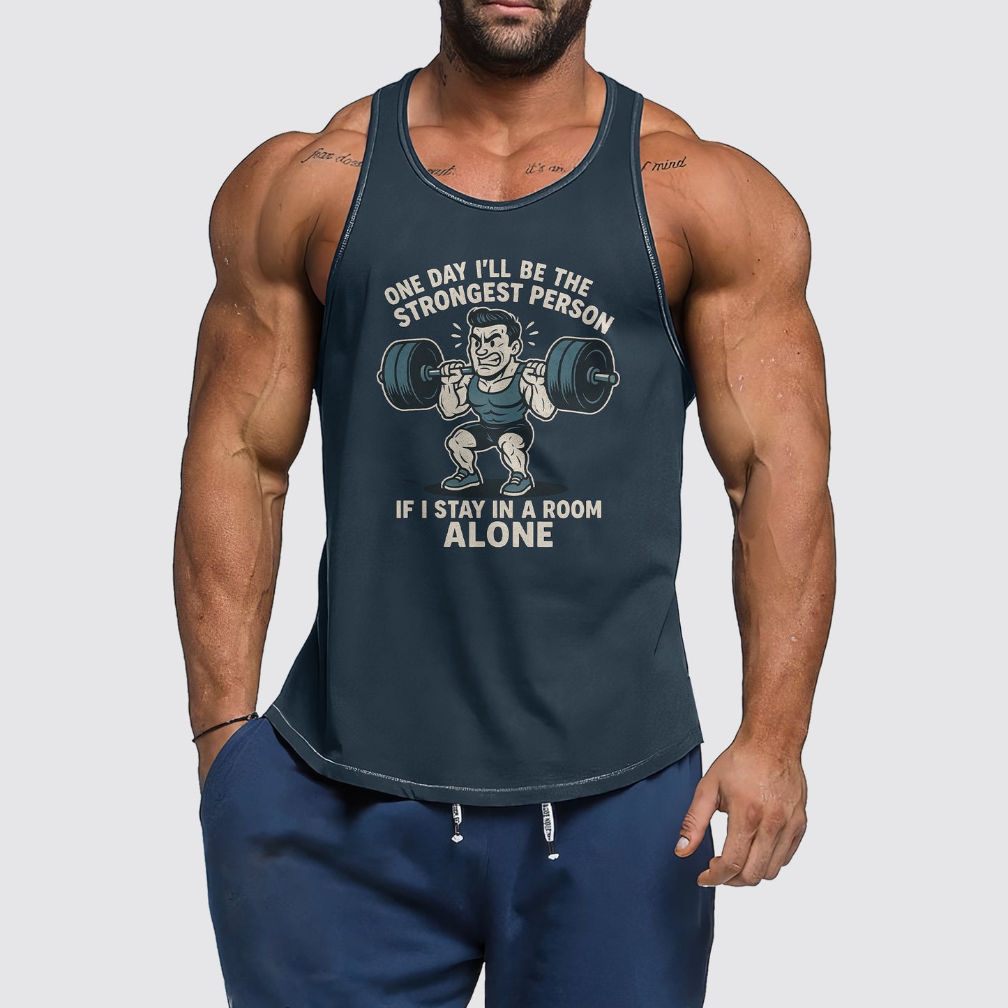 Ultimate Gym Tank Top for Men: Stay Cool and Comfy During Intense Workouts- AA06859
