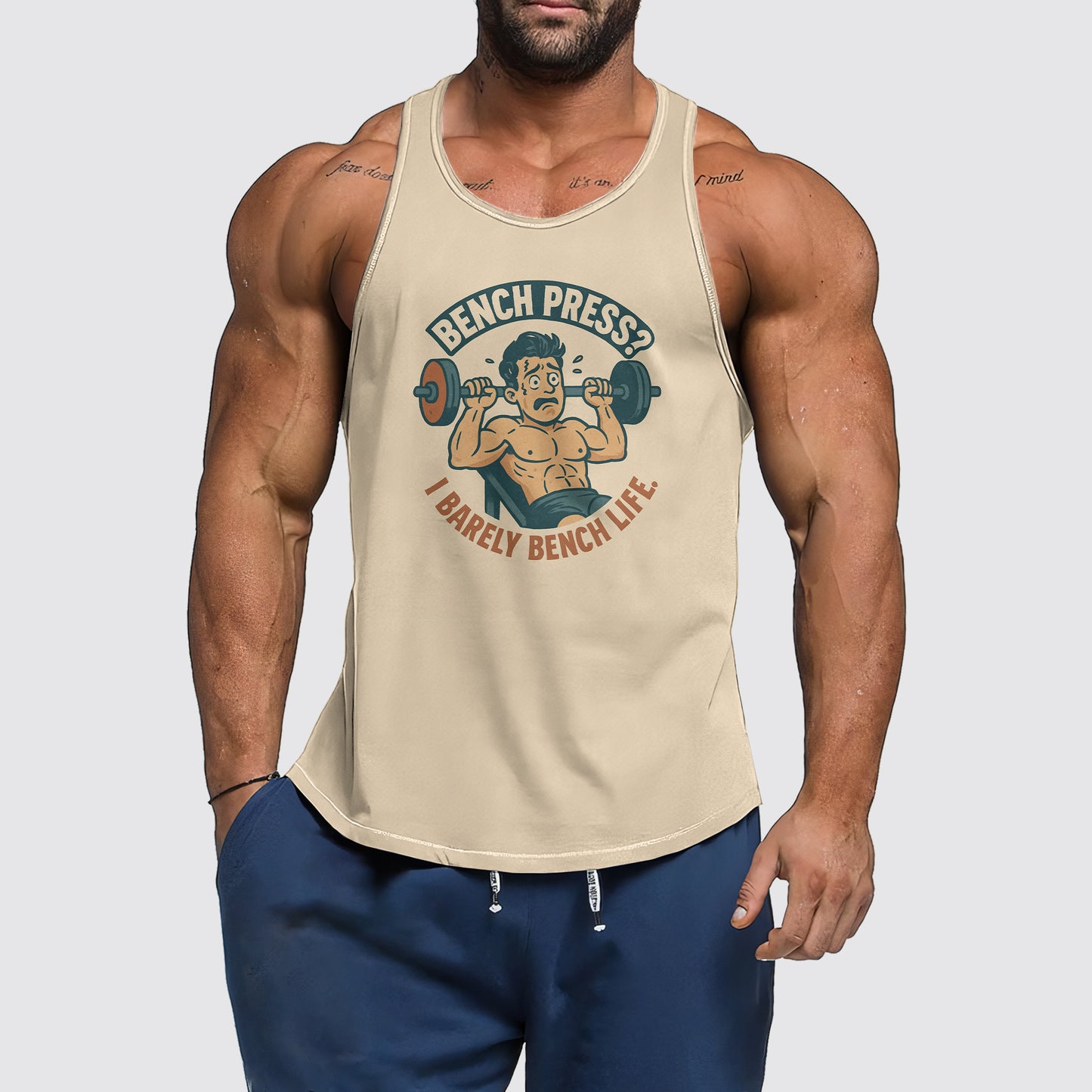 Ultimate Gym Tank Top for Men: Stay Cool and Comfy During Intense Workouts- AA06862
