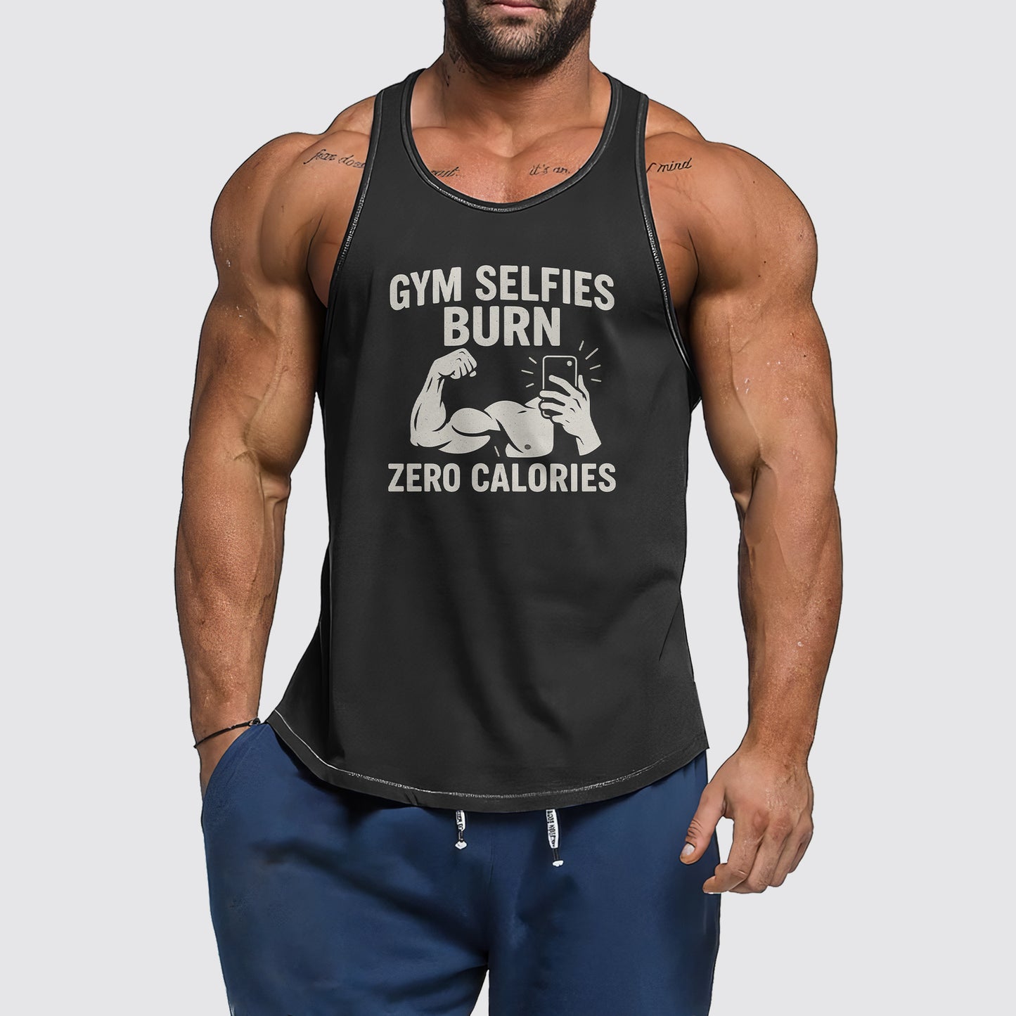 Ultimate Gym Tank Top for Men: Stay Cool and Comfy During Intense Workouts- AA06865
