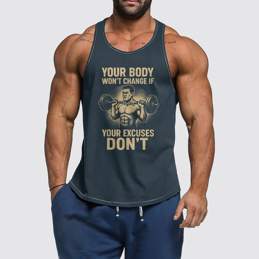 Ultimate Gym Tank Top for Men: Stay Cool and Comfy During Intense Workouts- AA06869