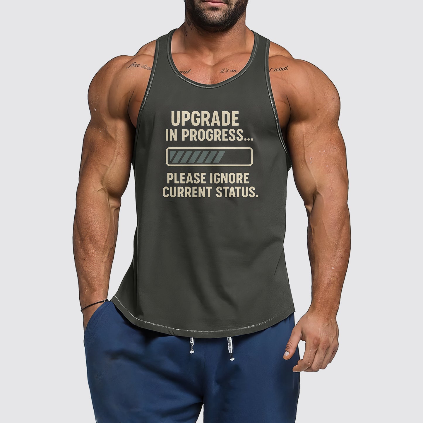Ultimate Gym Tank Top for Men: Stay Cool and Comfy During Intense Workouts- AA06935
