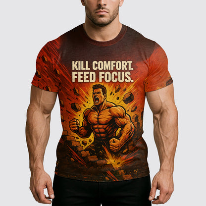 Ultimate Gym T-shirt for Men: Stay Cool and Comfy During Intense Workouts- AA07049