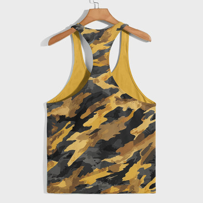 Camo Racerback Tank Top – Tactical Strength for Bodybuilders- AA07067