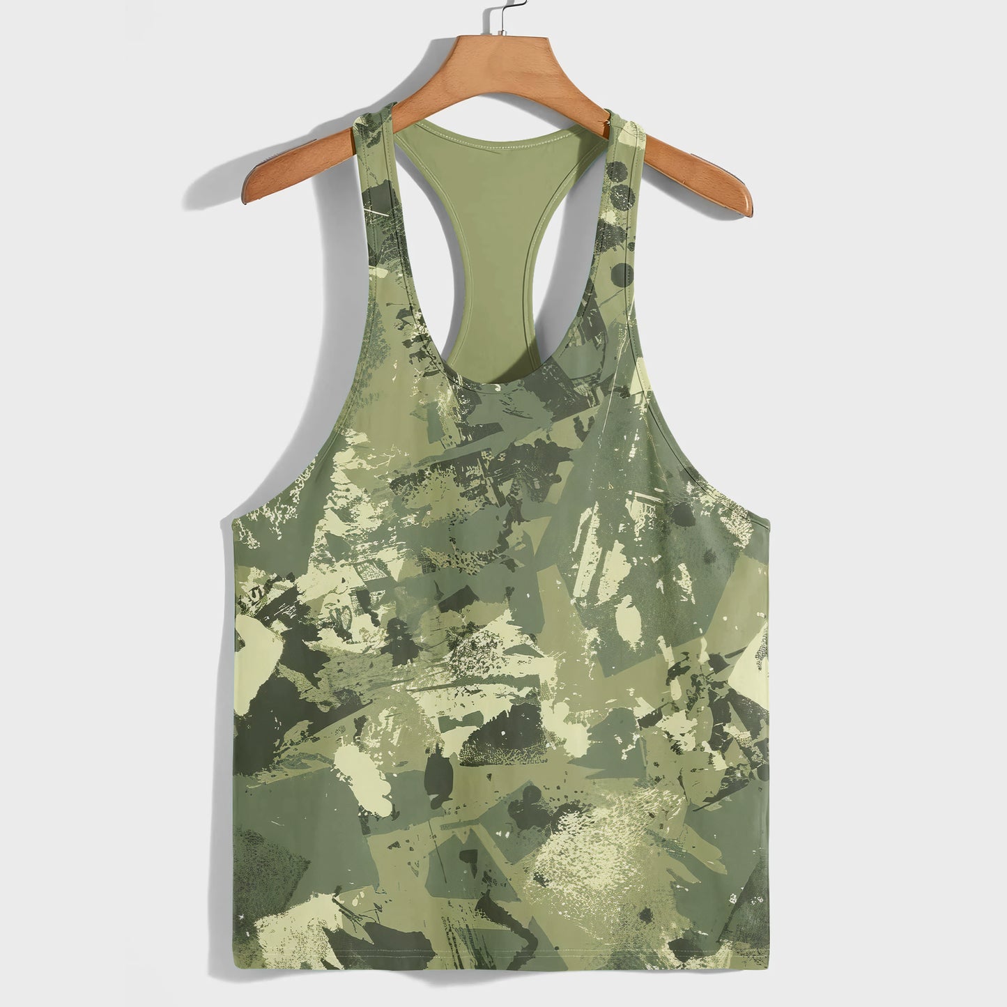 Camo Racerback Tank Top – Tactical Strength for Bodybuilders- AA07071