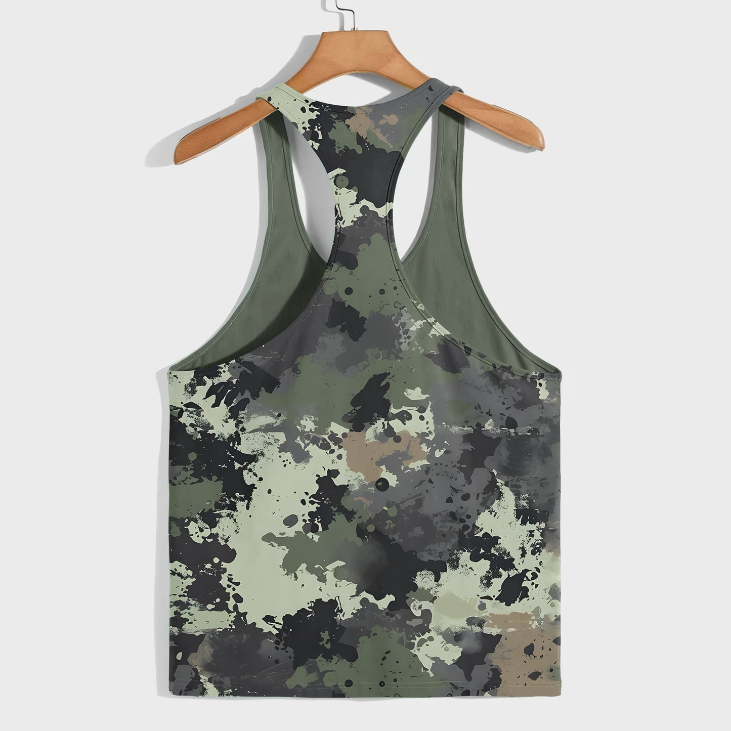 Camo Racerback Tank Top – Tactical Strength for Bodybuilders- AA07074