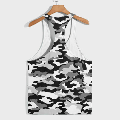 Camo Racerback Tank Top – Tactical Strength for Bodybuilders- AA07076
