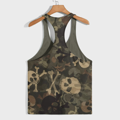 Camo Racerback Tank Top – Tactical Strength for Bodybuilders- AA07078