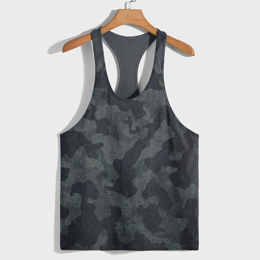 Camo Racerback Tank Top – Tactical Strength for Bodybuilders- AA07080