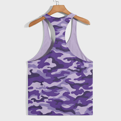 Camo Racerback Tank Top – Tactical Strength for Bodybuilders- AA07083