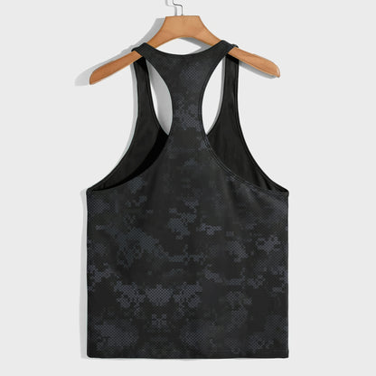 Camo Racerback Tank Top – Tactical Strength for Bodybuilders- AA07084