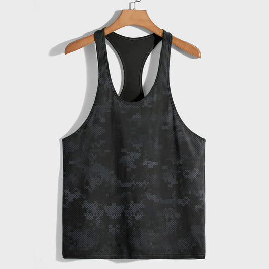 Camo Racerback Tank Top – Tactical Strength for Bodybuilders- AA07084