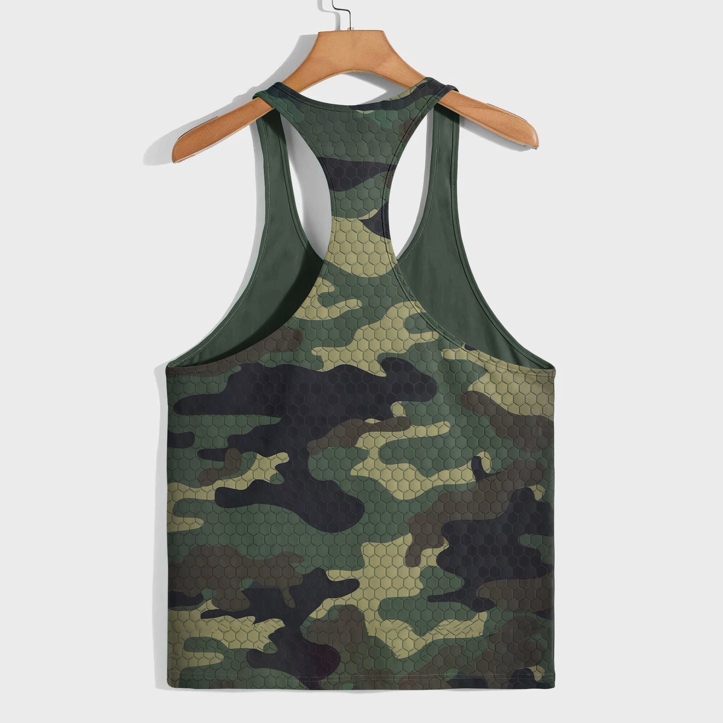 Camo Racerback Tank Top – Tactical Strength for Bodybuilders- AA07085