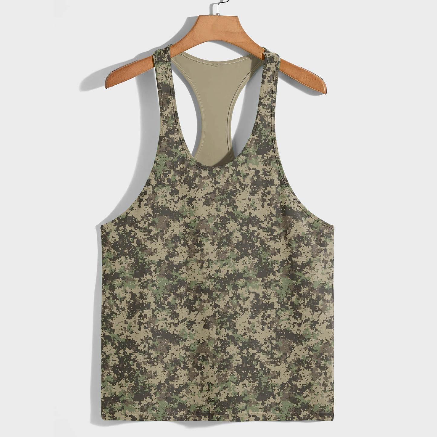 Camo Racerback Tank Top – Tactical Strength for Bodybuilders- AA07086