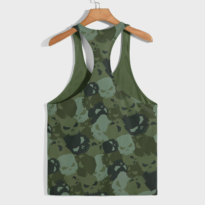 Camo Racerback Tank Top – Tactical Strength for Bodybuilders- AA07087