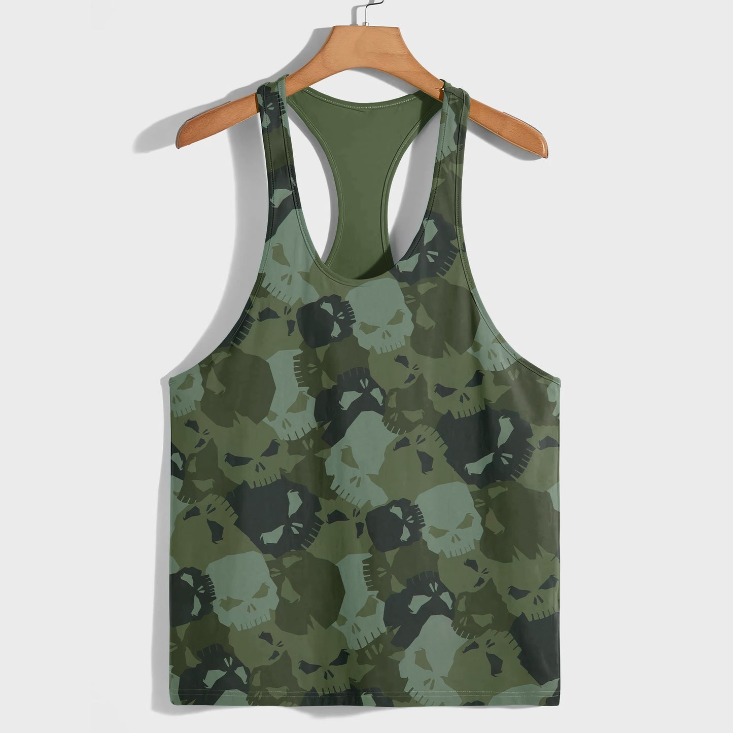 Camo Racerback Tank Top – Tactical Strength for Bodybuilders- AA07087