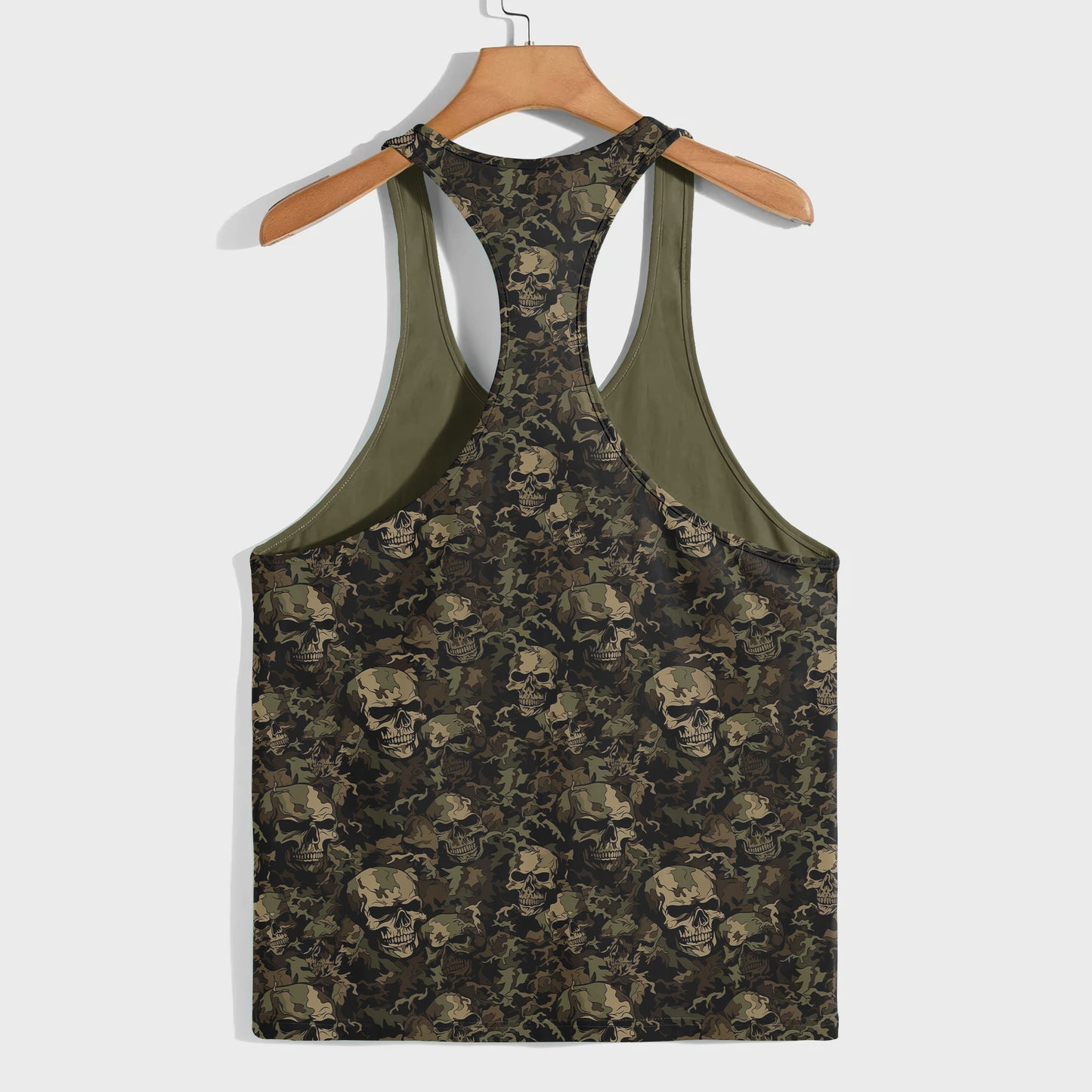 Camo Racerback Tank Top – Tactical Strength for Bodybuilders- AA07092