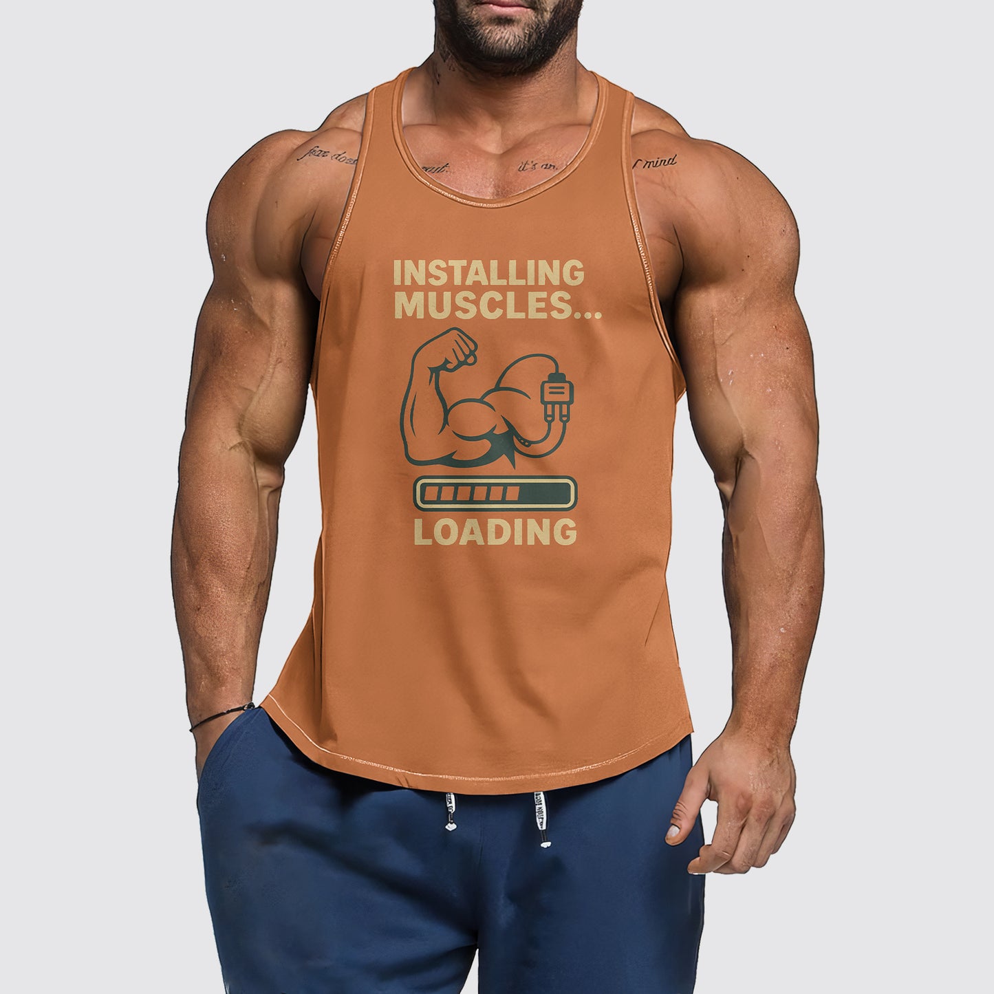 Ultimate Gym Tank Top for Men: Stay Cool and Comfy During Intense Workouts- AA07115