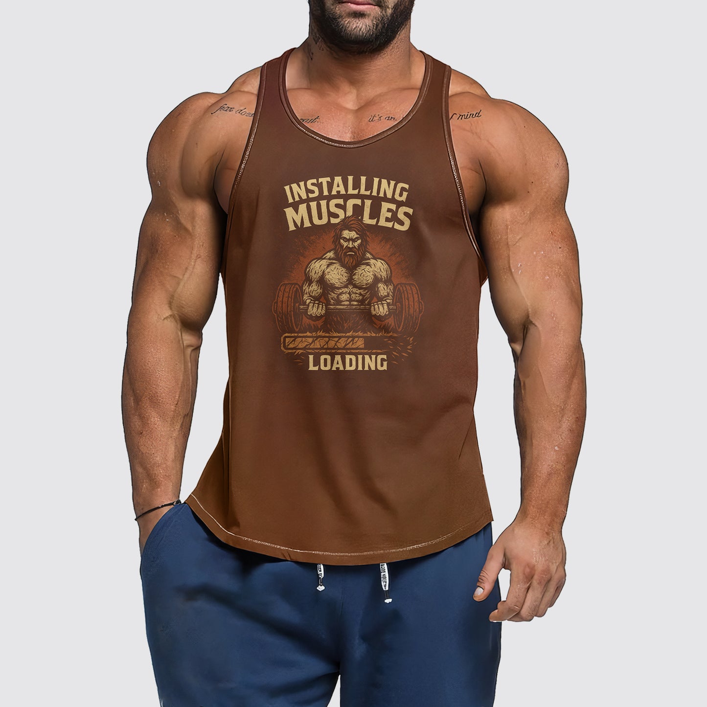 Ultimate Gym Tank Top for Men: Stay Cool and Comfy During Intense Workouts- AA07120