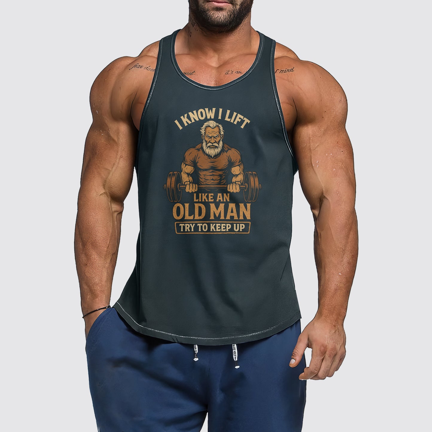 Classic Tank Top for Older Men- AA07123