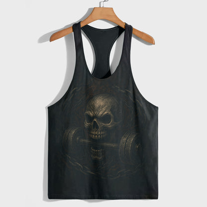 Skull 3D Racerback Tank Top- AA07217