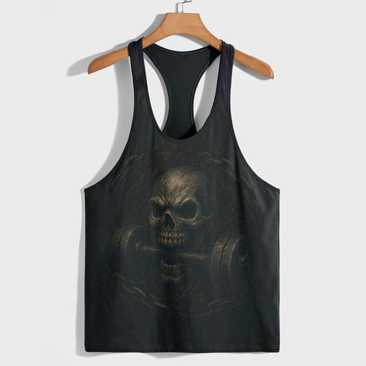 Skull 3D Racerback Tank Top- AA07217