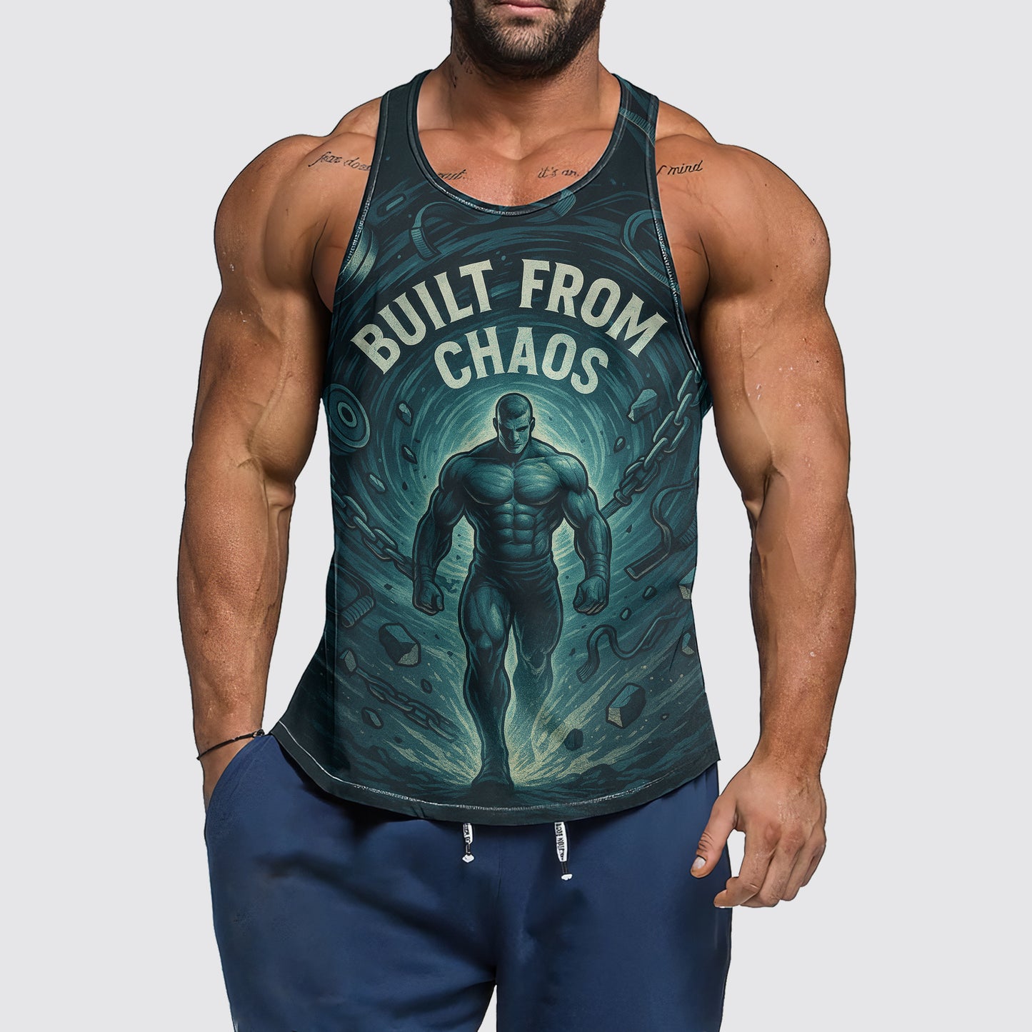 Ultimate Gym Tank Top for Men: Stay Cool and Comfy During Intense Workouts- AA07454
