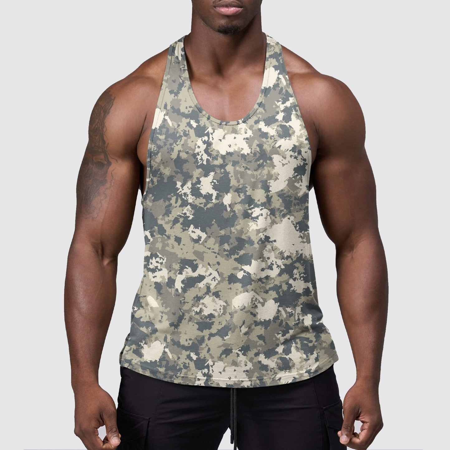 StealthFlex Camo Tank Top- Performance Fit for Bodybuilders- AA07457