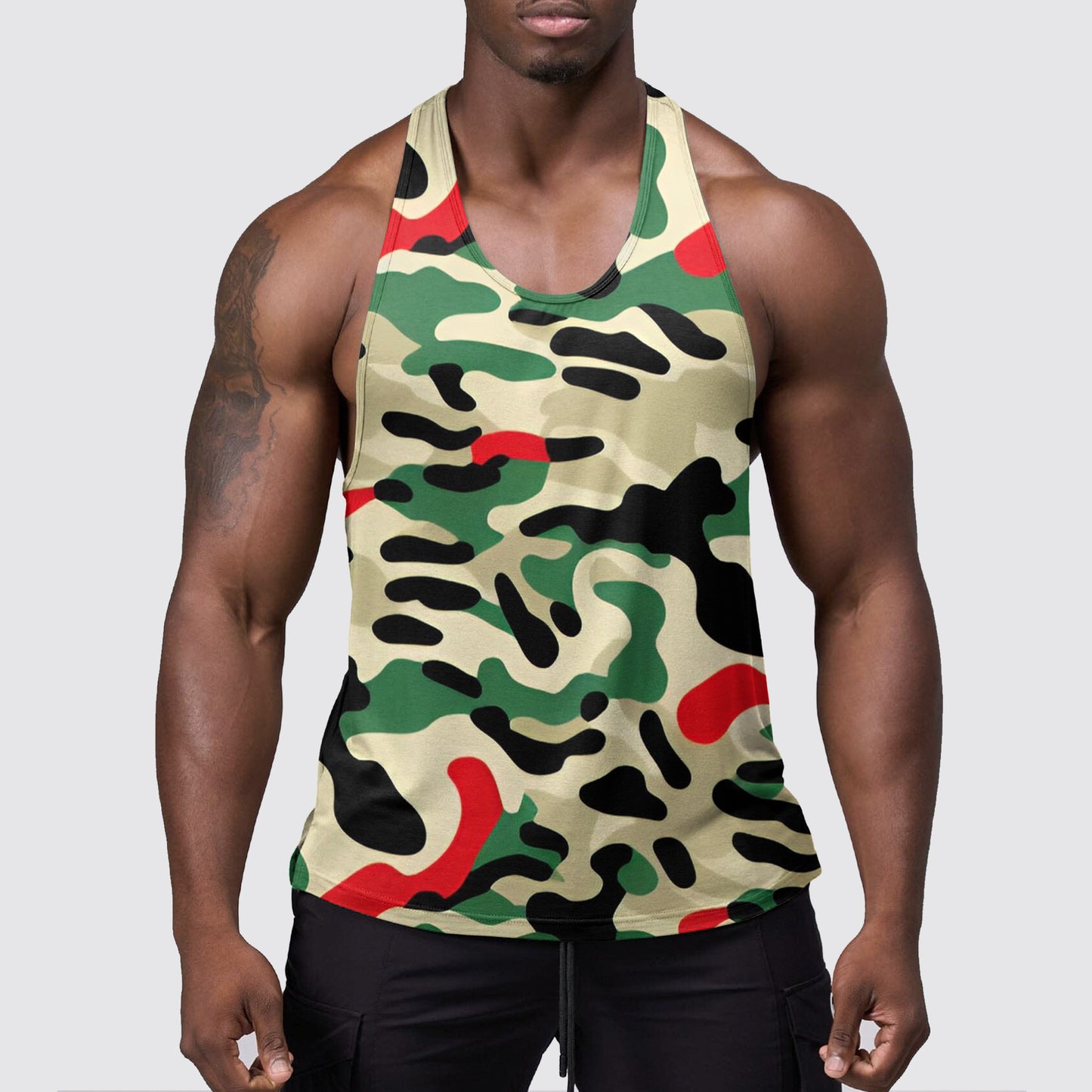 StealthFlex Camo Tank Top- Performance Fit for Bodybuilders- AA07487