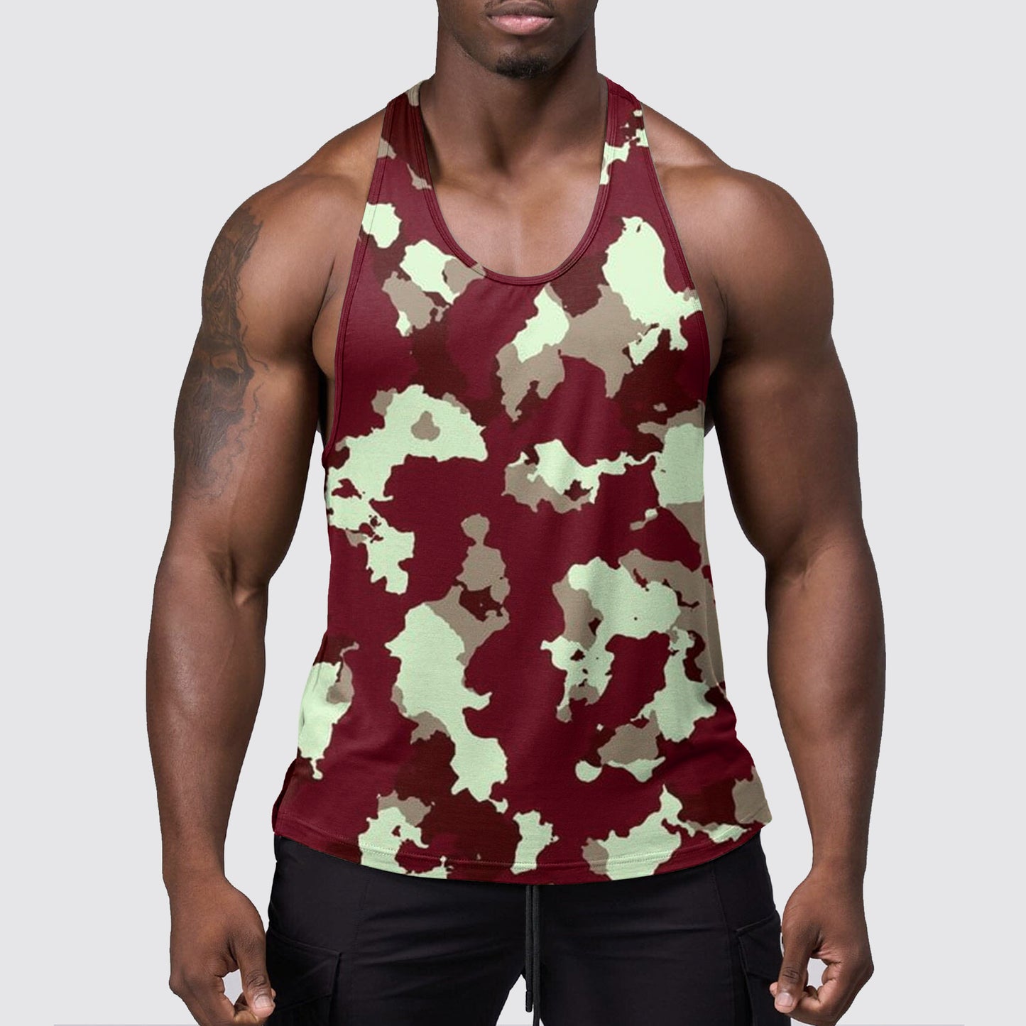 StealthFlex Camo Tank Top- Performance Fit for Bodybuilders- AA07489