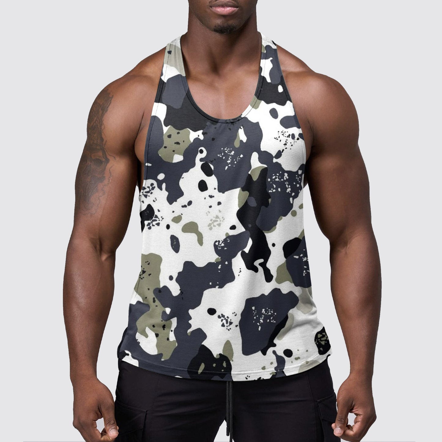 StealthFlex Camo Tank Top- Performance Fit for Bodybuilders- AA07497