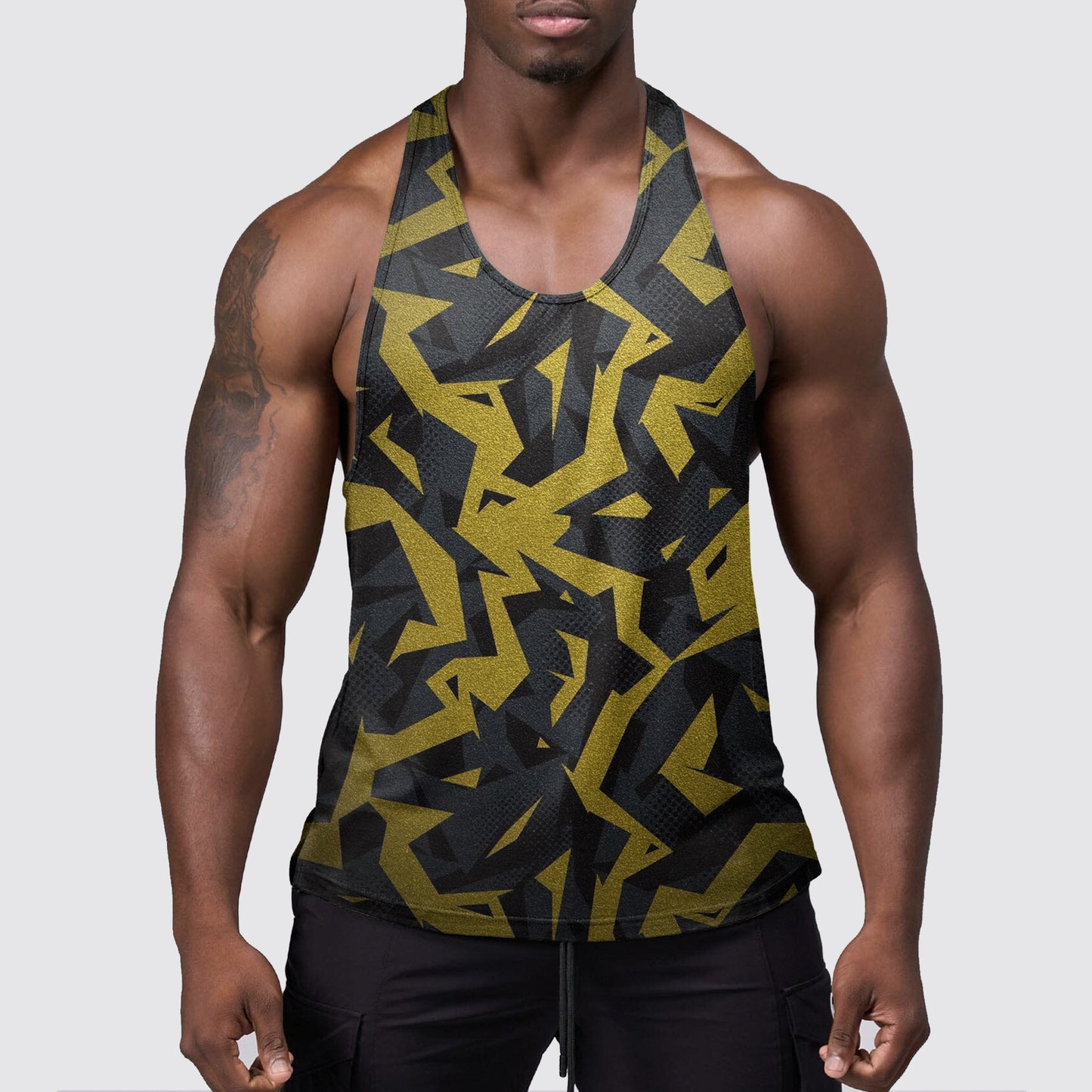 StealthFlex Camo Tank Top- Performance Fit for Bodybuilders- AA07502