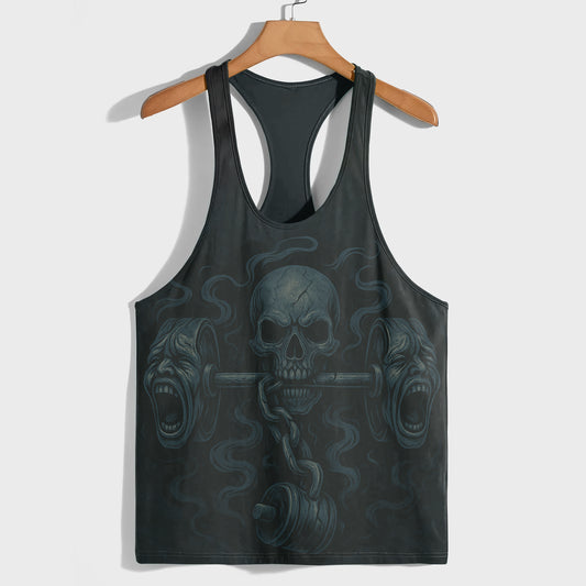 Skull 3D Racerback Tank Top- AA07562