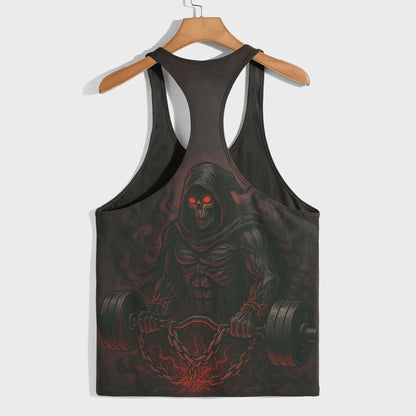 Skull 3D Racerback Tank Top- AA07564