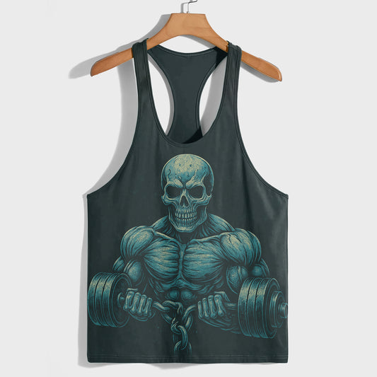 Skull 3D Racerback Tank Top- AA07565