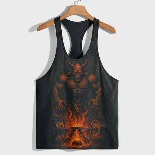 Skull 3D Racerback Tank Top- AA07567
