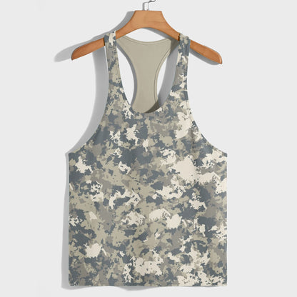 Camo Racerback Tank Top – Tactical Strength for Bodybuilders- AA07569