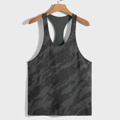 Camo Racerback Tank Top – Tactical Strength for Bodybuilders- AA07570