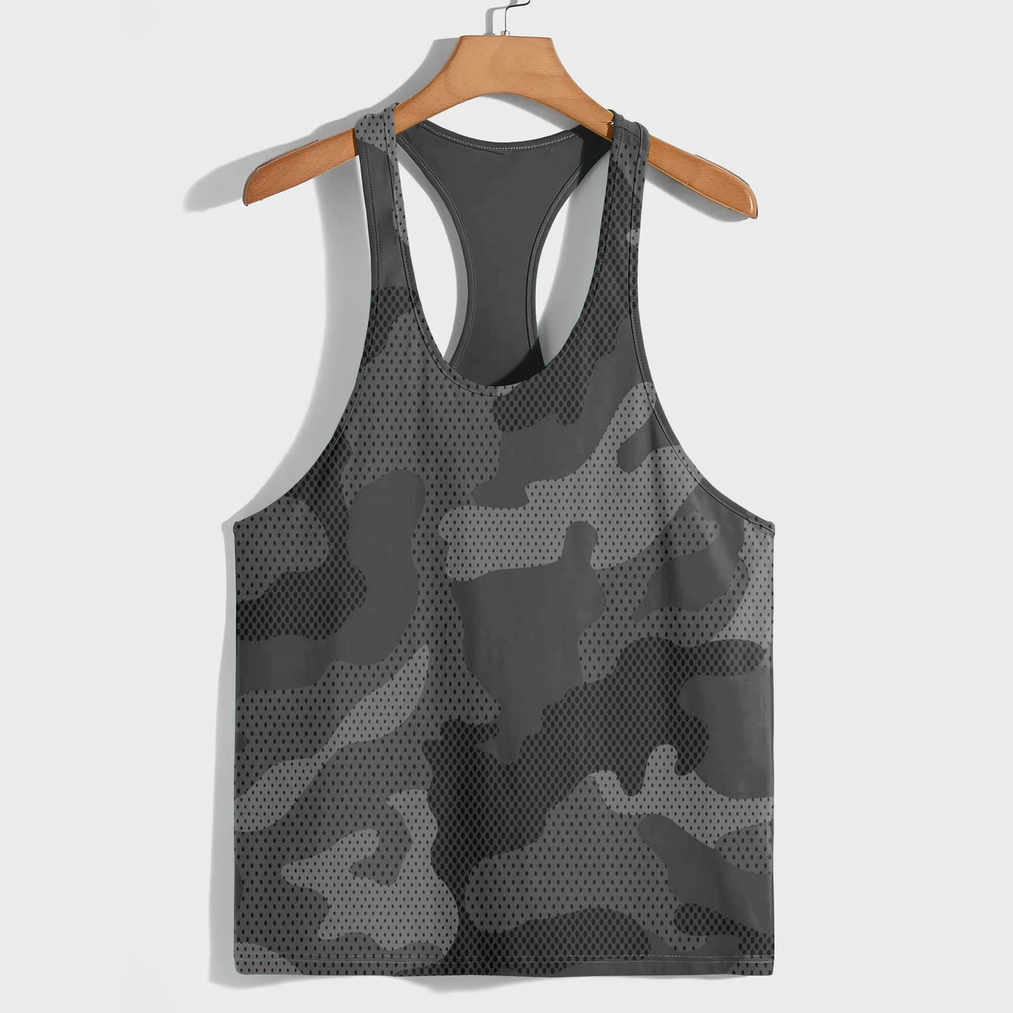 Camo Racerback Tank Top – Tactical Strength for Bodybuilders- AA07571