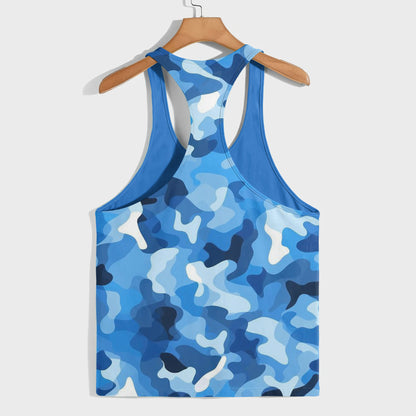 Camo Racerback Tank Top – Tactical Strength for Bodybuilders- AA07573