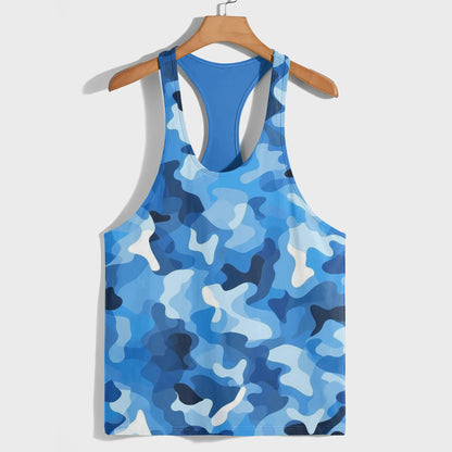 Camo Racerback Tank Top – Tactical Strength for Bodybuilders- AA07573