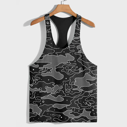 Camo Racerback Tank Top – Tactical Strength for Bodybuilders- AA07575