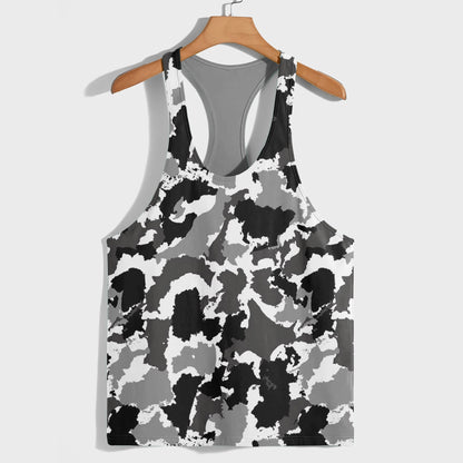 Camo Racerback Tank Top – Tactical Strength for Bodybuilders- AA07584