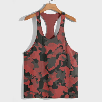 Camo Racerback Tank Top – Tactical Strength for Bodybuilders- AA07586