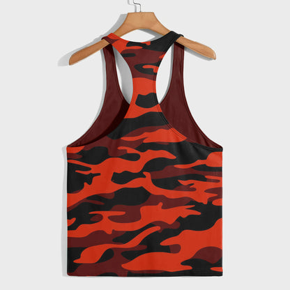 Camo Racerback Tank Top – Tactical Strength for Bodybuilders- AA07587