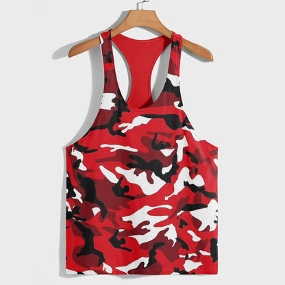 Camo Racerback Tank Top – Tactical Strength for Bodybuilders- AA07588