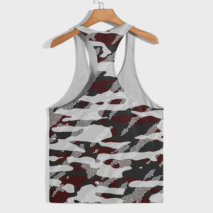 Camo Racerback Tank Top – Tactical Strength for Bodybuilders- AA07597