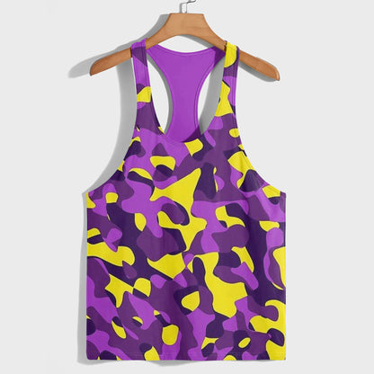 Camo Racerback Tank Top – Tactical Strength for Bodybuilders- AA07599