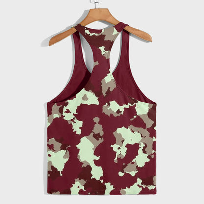 Camo Racerback Tank Top – Tactical Strength for Bodybuilders- AA07600
