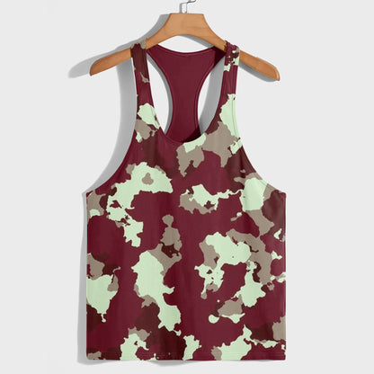 Camo Racerback Tank Top – Tactical Strength for Bodybuilders- AA07600