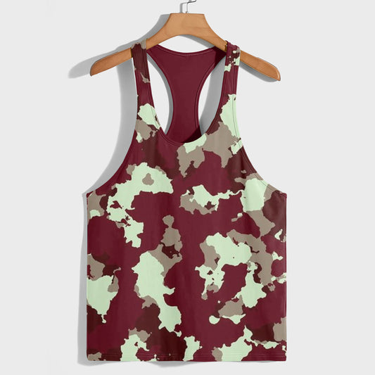 Camo Racerback Tank Top – Tactical Strength for Bodybuilders- AA07600